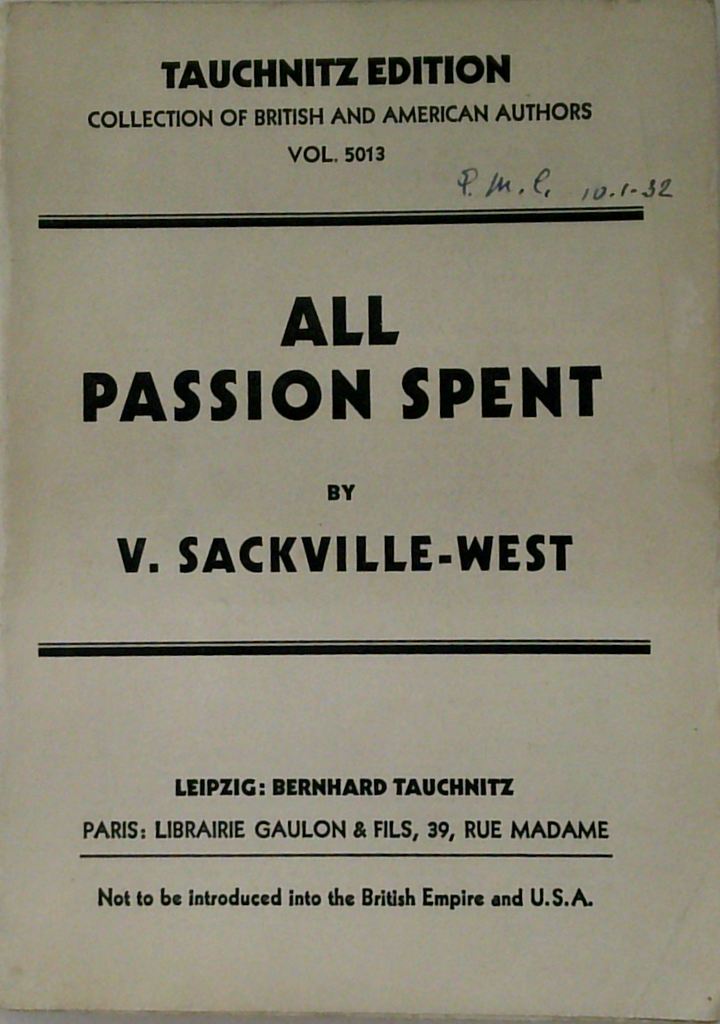 All Passion Spent
