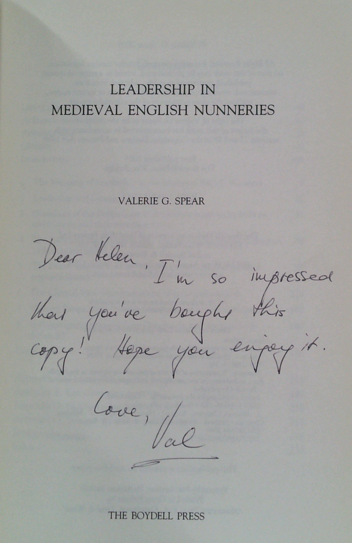 Leadership In Medieval English Nunneries (SIGNED)