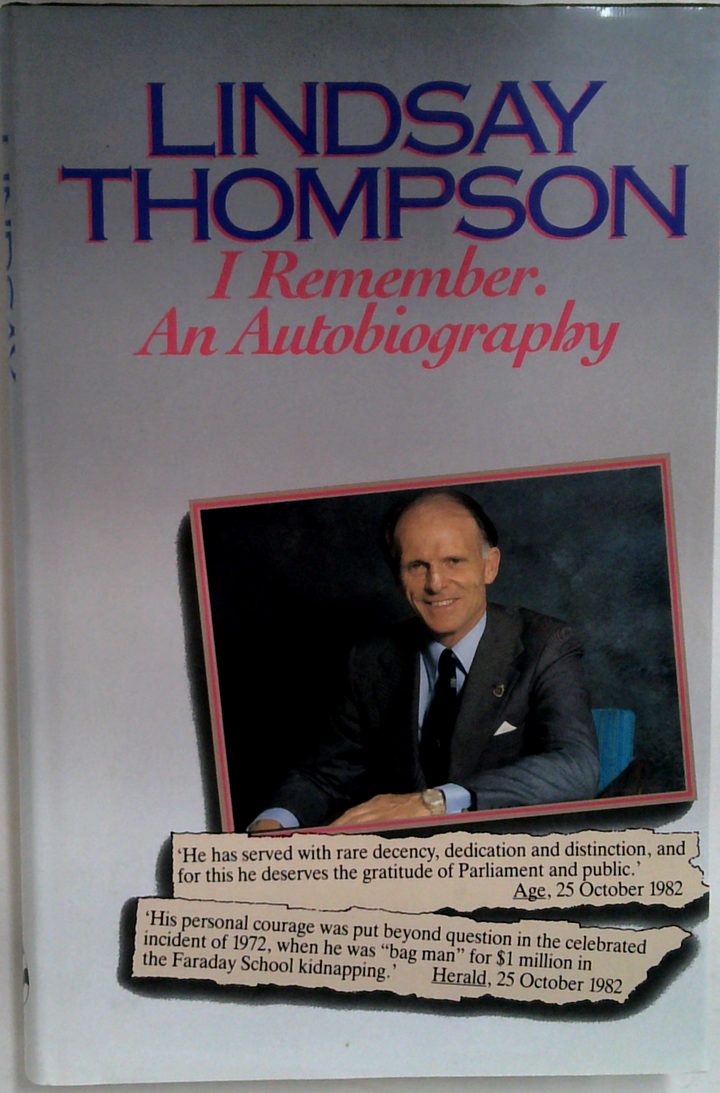 I Remember. An Autobiography