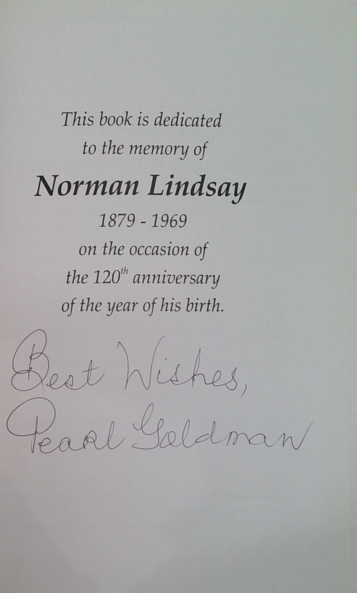Memories Of Norman Lindsay And The Theatre (SIGNED)