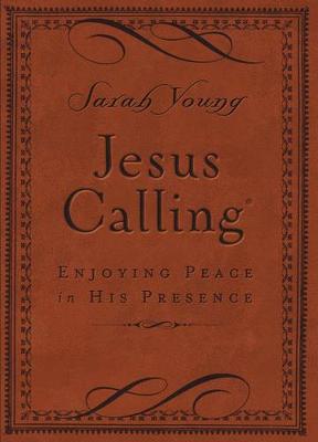 Jesus Calling, Small Brown Leathersoft, with Scripture References: