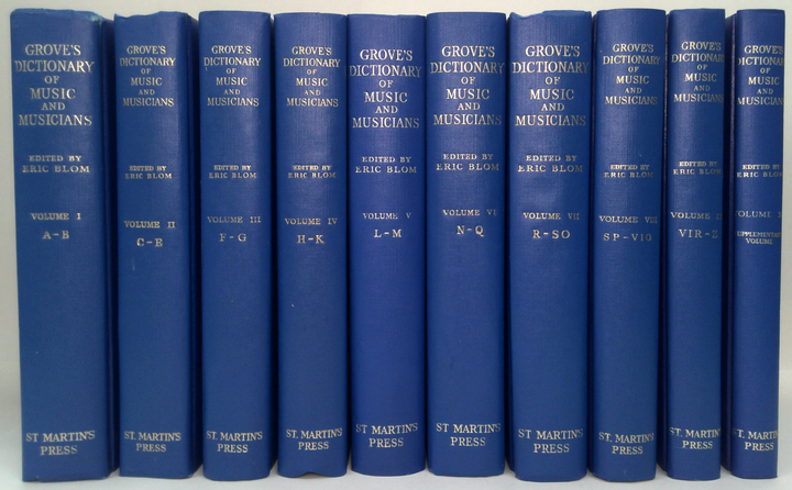 Grove's Dictionary Of Music And Musicians (Ten-Volume Set)