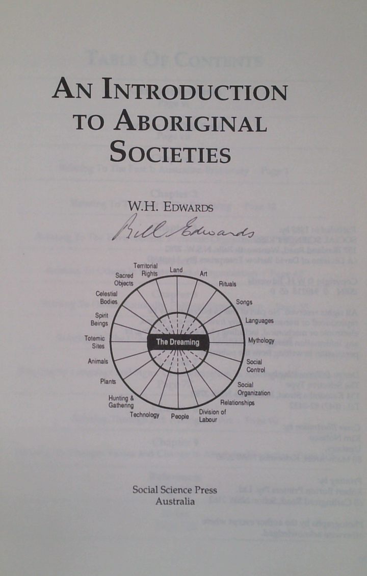 An Introduction To Aboriginal Societies (SIGNED)