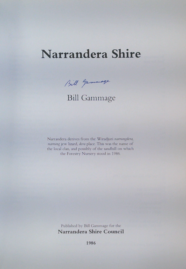 Narrandera Shire (SIGNED)