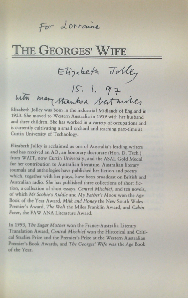 The Georges' Wife (SIGNED)