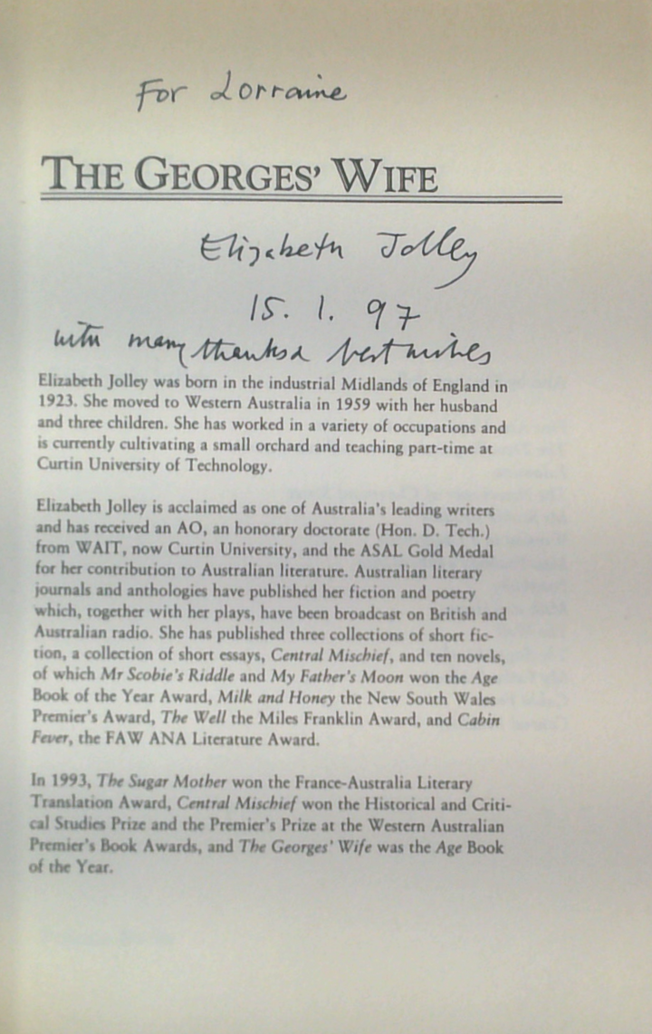 The Georges' Wife (SIGNED)