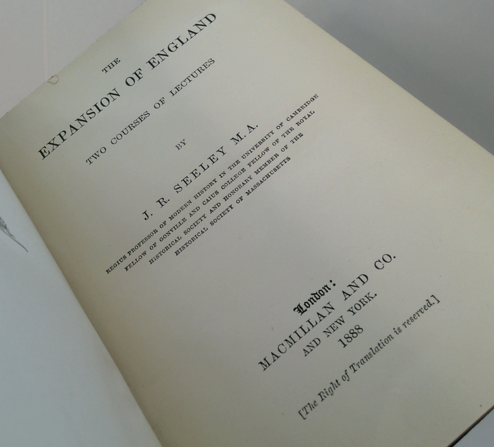 The Expansion Of England: Two Courses Of Lectures
