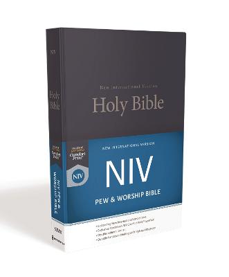 NIV, Church Bible (Pew Bible), Hardcover, Blue, Comfort Print