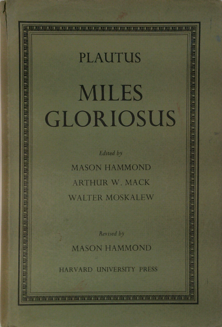 Plautus: Miles Gloriosus