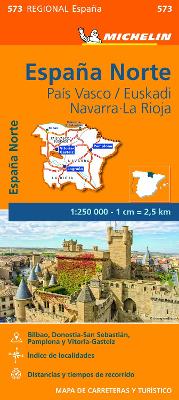 Pais Vasco, Navarra, La Rioja - Michelin Regional Map 573: Map
