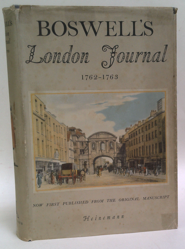 The Yale Editions of Boswell's London Journal: 1762-1763