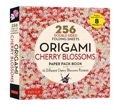 Origami Cherry Blossoms Paper Pack Book: 256 Double-Sided Folding