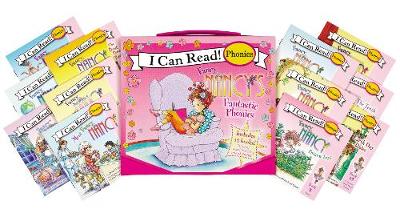 Fancy Nancy's 12-Book Fantastic Phonics Fun!: Includes 12 Mini-Books Featuring Short and Long Vowel Sounds