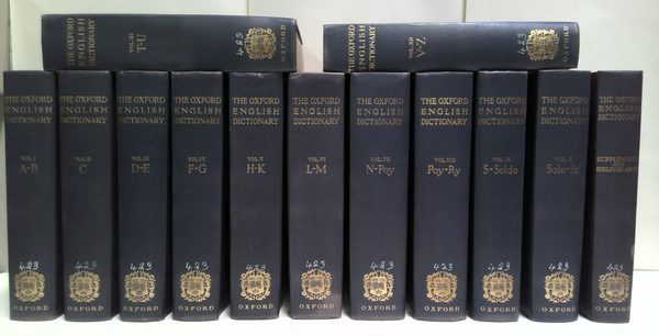 The Oxford English Dictionary (13-Volume Set)