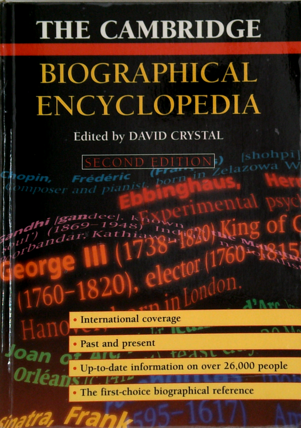 The Cambridge Biographical Encyclopedia; Second Edition