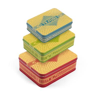 Tesori Stacking Tins: Three Stacking Keepsake Tins