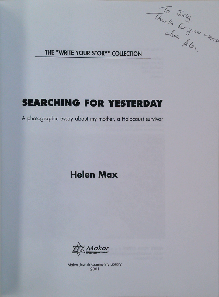Searching For Yesterday (SIGNED)