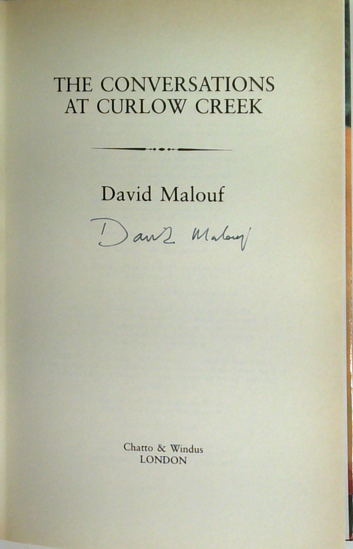The Conversations At Curlow Creek (SIGNED)