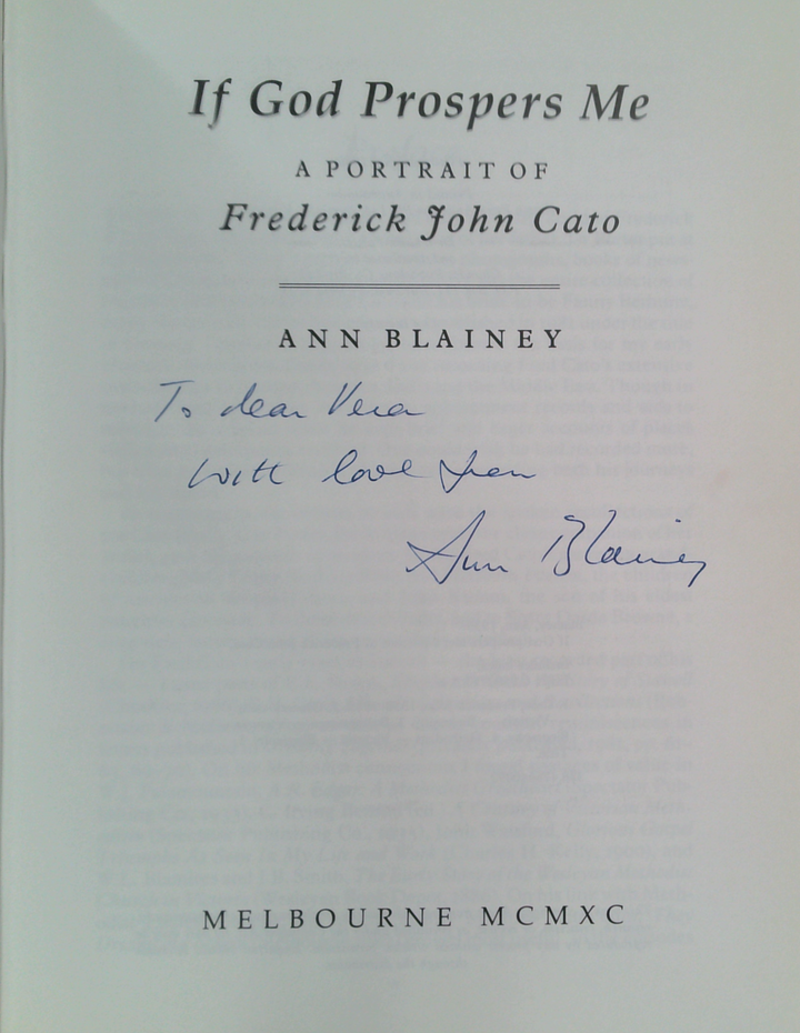 If God Prospers Me: A Portrait Of Frederick John Cato (SIGNED)