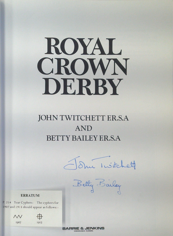 Royal Crown Derby (SIGNED)