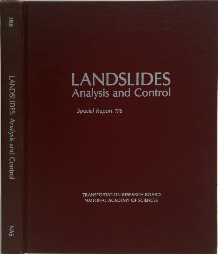 Landslides: Analysis And Control; Special Report 176