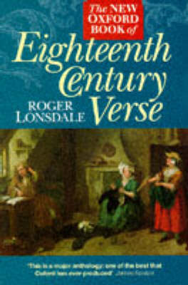 The New Oxford Book of Eighteenth Century Verse