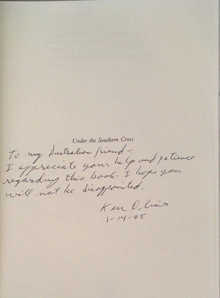 Under the Southern Cross: A Petty Officer's Chronicle of the USS Octans (SIGNED)