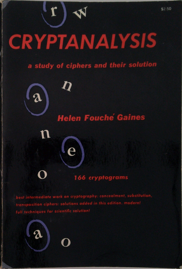 Cryptanalysis: A Study Of Ciphers And Their Solution
