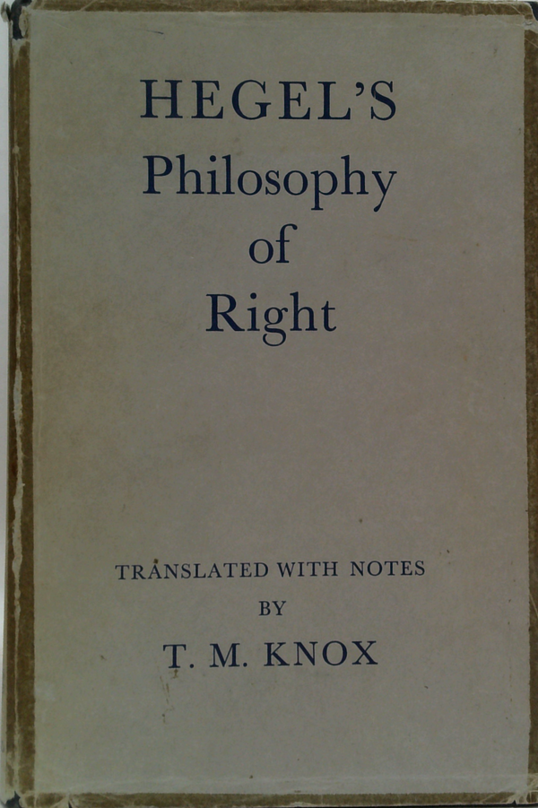 Hegel's Philosophy Of Right
