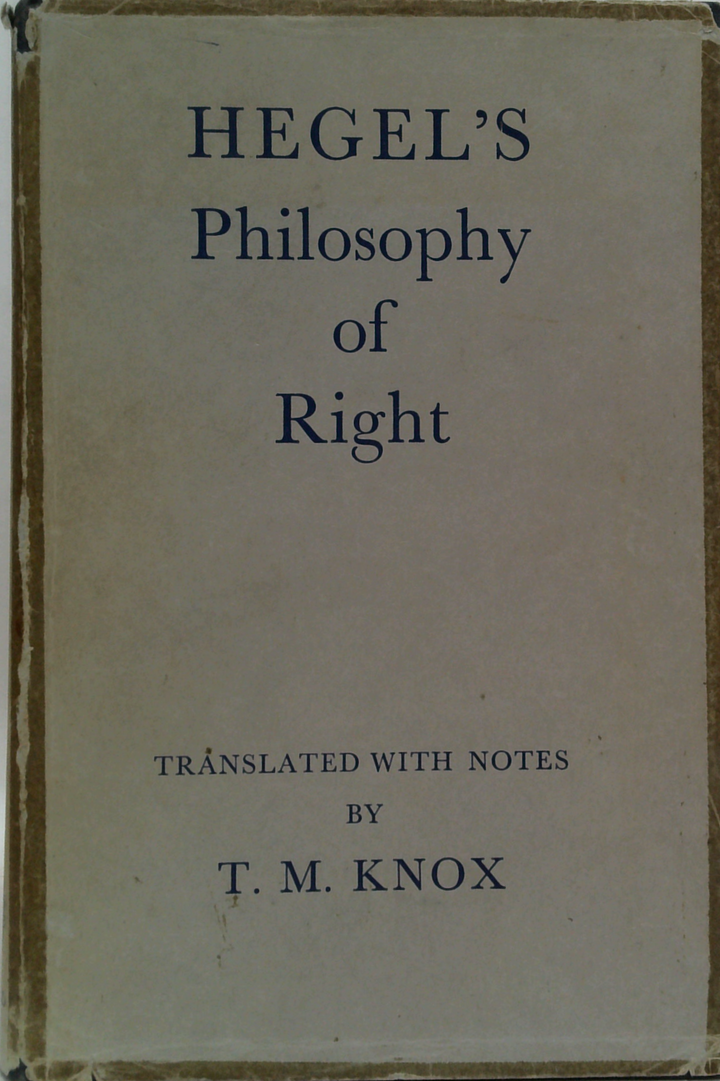 Hegel's Philosophy Of Right
