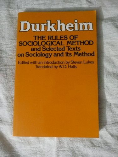 The Rules of Sociological Methods