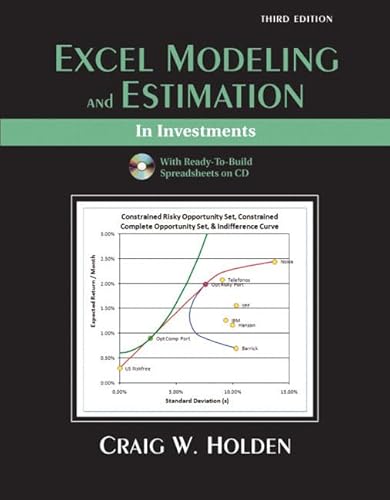 Excel Modeling and Estimation in Investments