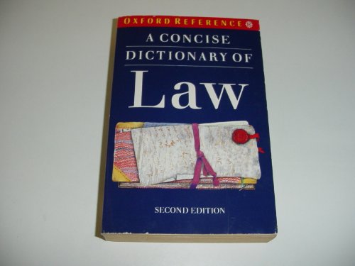 A Concise Dictionary of Law