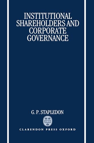 Institutional Shareholders and Corporate Governance