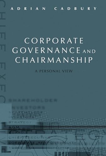 Corporate Governance and Chairmanship: A Personal View