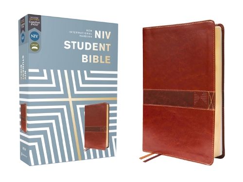 NIV, Student Bible, Leathersoft, Brown, Comfort Print