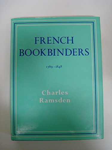 French Bookbinders, 1789-1849