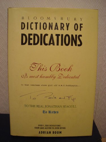 Dictionary of Dedications