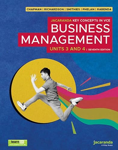 Jacaranda Key Concepts in VCE Business Management Units 3 and 4, 7e