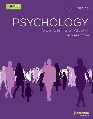 Psychology for VCE Units 3 and 4, 8e learnON and Print