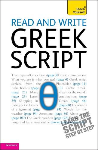 Read and write Greek script: Teach yourself