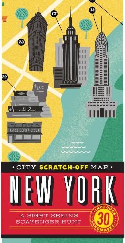 City Scratch-off Map: New York: A Sight-Seeing Scavenger Hunt