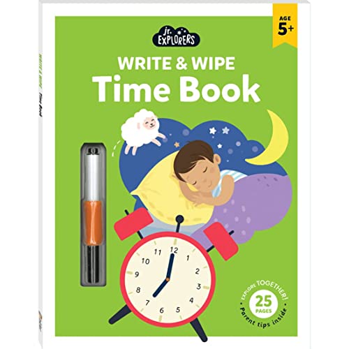 Junior Explorers Write and Wipe Time Book