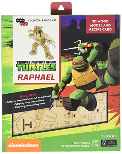 Incredibuilds: Teenage Mutant Ninja Turtles: Raphael 3D Wood Model:
