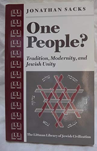 One People?: Tradition, Modernity, and Jewish Unity