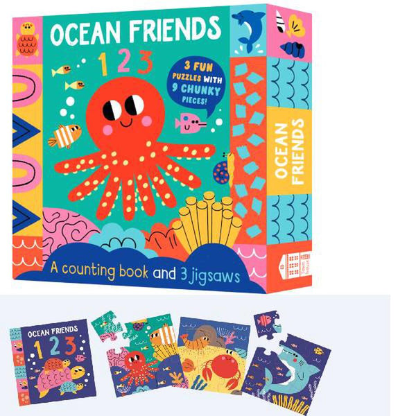 Blue Duck Books Ocean Friends 123 Puzzle & Play 