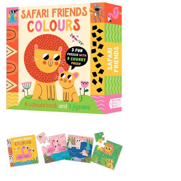 Blue Duck Books Safari Friends Colours Puzzle & Play