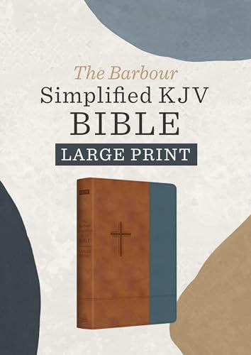 Barbour Simplified KJV Bible: Large Print (Rust & Stone Cross)