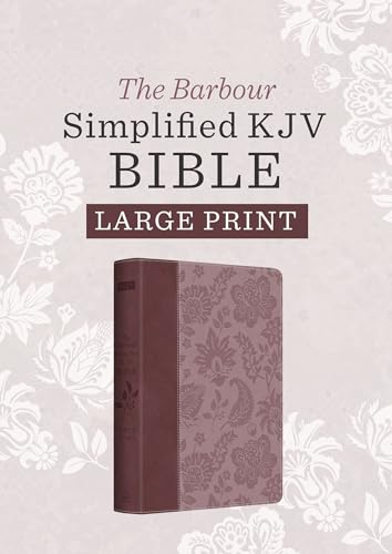Barbour Simplified KJV Bible: Large Print (Plum & Paisley)