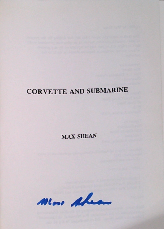 Corvette And Submarine (SIGNED)